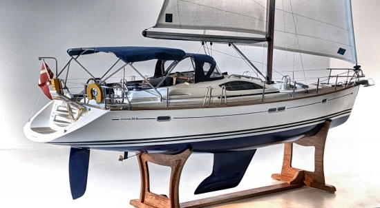 Image of Jeanneau 54ds model with dodger and bimini