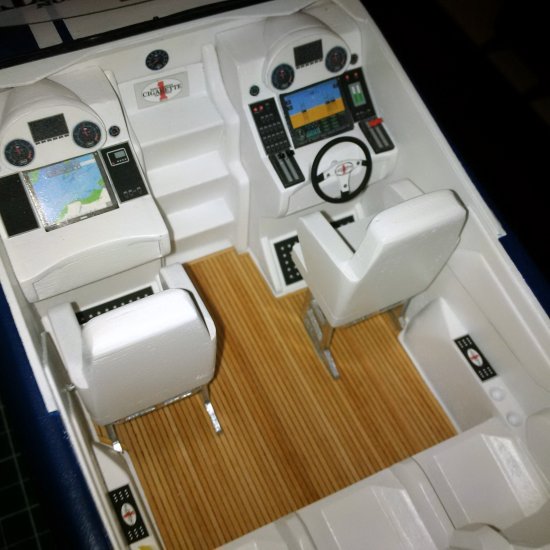 Image of powerboat cockpit