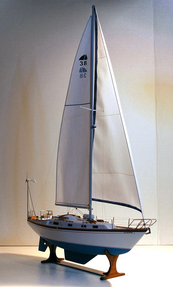 image of model sailboat