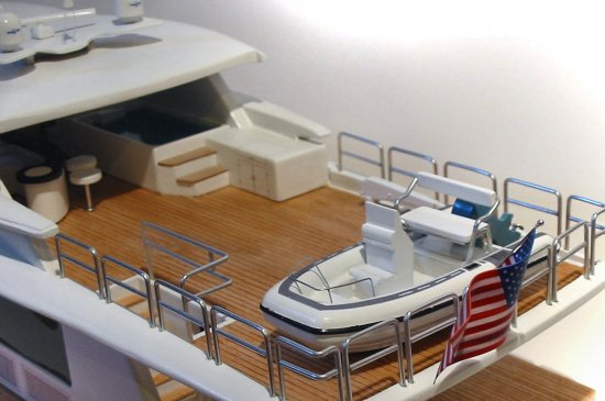 Johnson 103' Super-Yacht tender detail